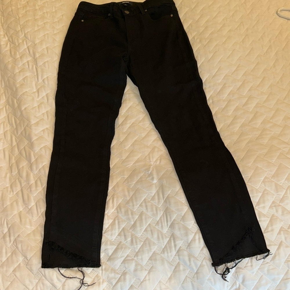 PAIGE black jeans Hoxton Ankle size 30